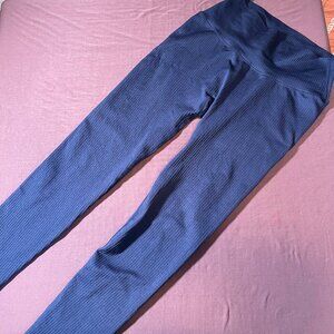 Balance Athletica (Vitality) Ribbed Compression Leggings in Navy - Size Large